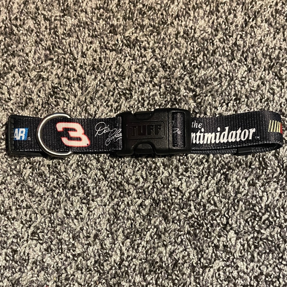 Vintage NASCAR Dale Earnhardt 'The Intimidator #3 Black Dog Collar (18”-26 1/2”)